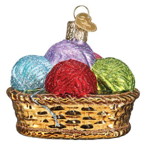 Basket of Yarn Ornament