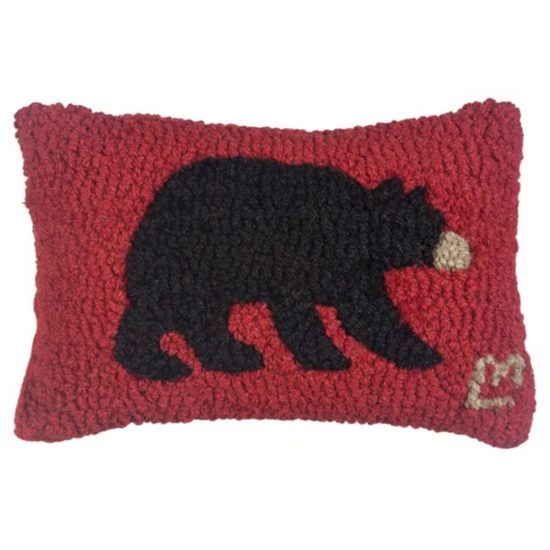 Black Bear Mini Pillow