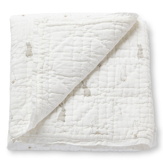 Bunny Hop Quilted Blanket