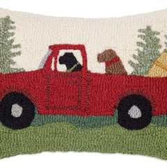 Caravan of Dogs Pillow