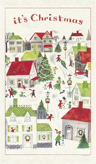 Christmas Village Towel
