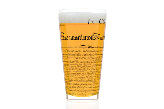 Declaration of Independence Pint Glass