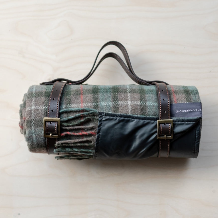 The Tartan Blanket Co. Rainbow Check Recycled Wool Picnic Blanket