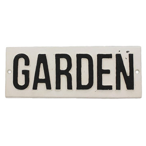 Cast Iron Garden Sign