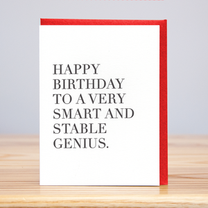 Genius Birthday Card
