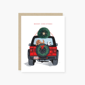 Jolly Jeep Christmas Card