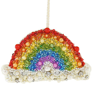 Beaded Rainbow Ornament