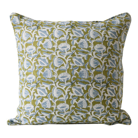 Marbella Moss Linen Pillow