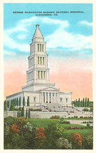Washington Masonic Memorial Vintage Postcard