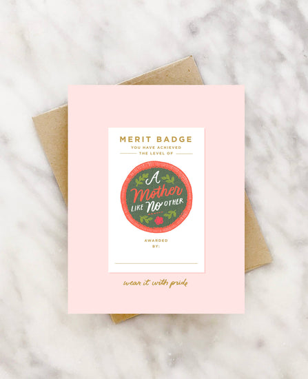 Merit Badge Mother's Day Card