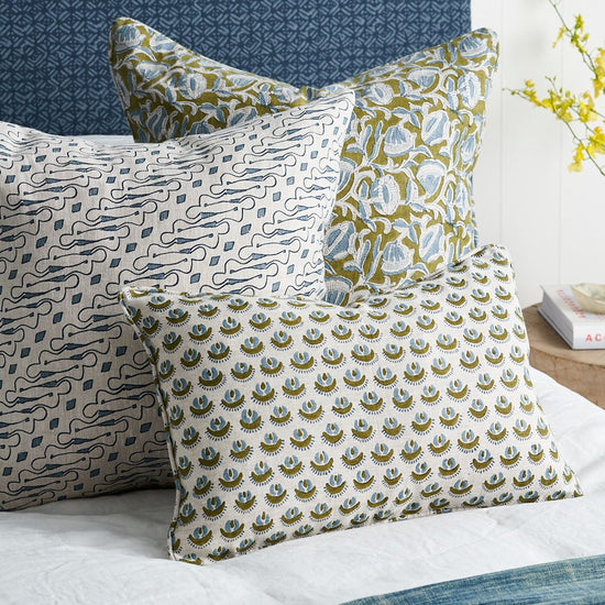 Marbella Moss Linen Pillow