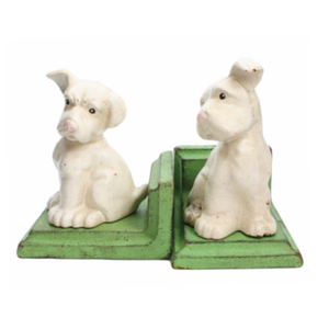 Puppy Cast Iron Bookends
