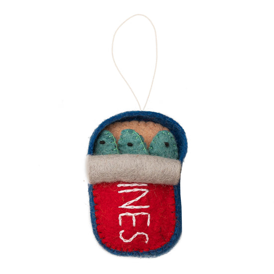 Felt Can of Sardines Ornament