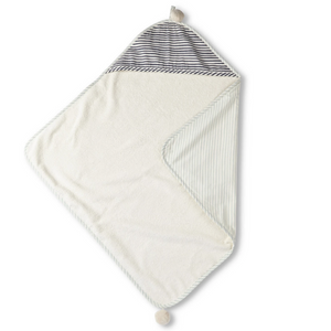 Hooded Towel, Sea Stripes