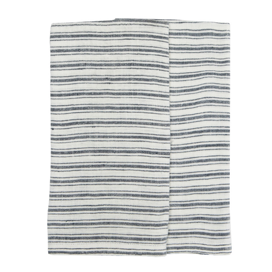 White & Blue Boat Stripe Kitchen Towel