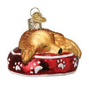 Sleepy Golden Retriever Ornament