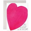 Squeezed Heart Card