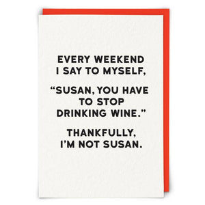 Susan Wine Card