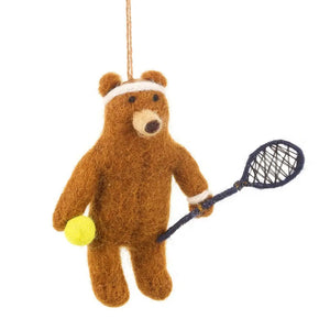 Tennis Bear Ornament