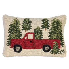 Truck in The Trees Pillow