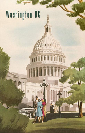 Washington DC Travel Poster Magnet