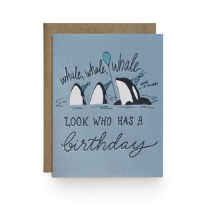 Whale Whale Whale Birthday Card