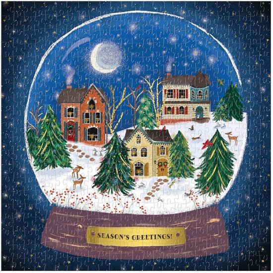Winter Snow Globe Puzzle