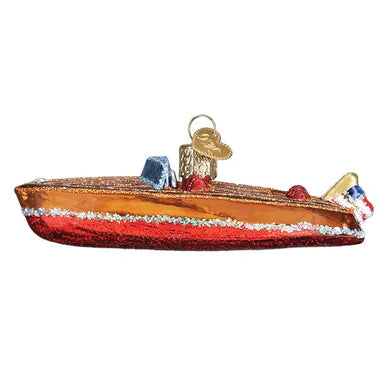 Wooden Boat Ornament