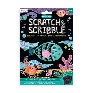 Friendly Fish Scratch & Scribble Art Kit
