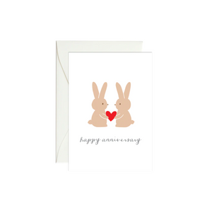 Bunny Anniversary Enclosure Card