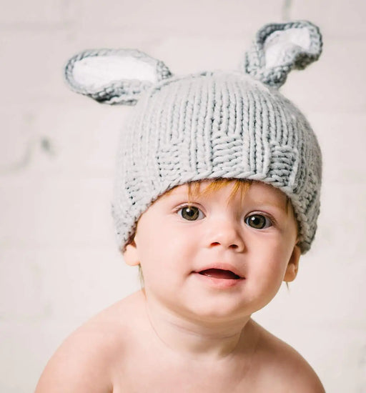 Bunny Knit Hat, 3-6 months