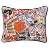 Clemson Embroidered Pillow