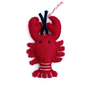 Felt Lobster Ornament