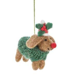 Rudolph Dachshund Ornament