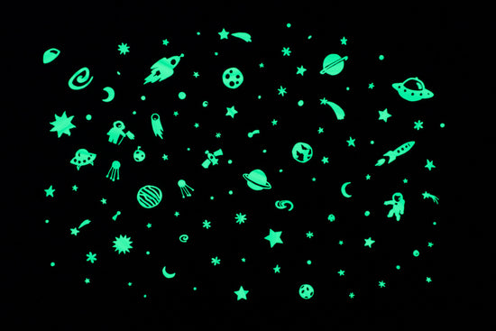 Space Adventures Glow-in-the-Dark Stickers