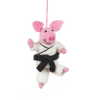Karate Pig Ornament