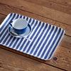 Blue White Stripe Tray