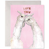 Llama Love Card