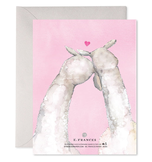 Llama Love Card