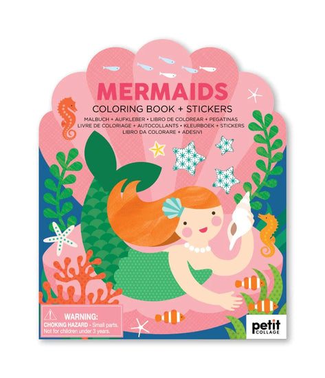 Mermaid Coloring Book With Stickers