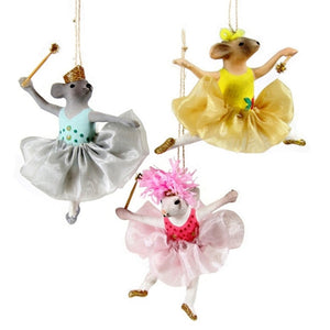 Ballerina Mouse Ornament