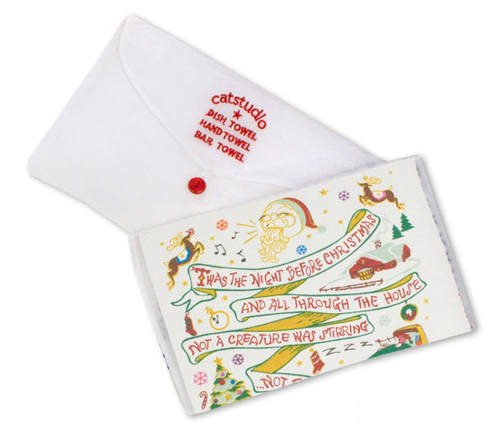 Night Before Christmas Dish Towel