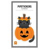 Puffy Cat-O-Lantern Sticker