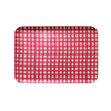 Red White Check Tray
