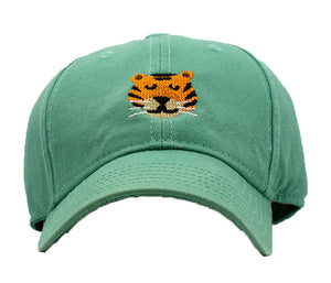 Kids Tiger Hat, Mint Green