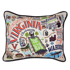 University of Virginia Embroidered Pillow