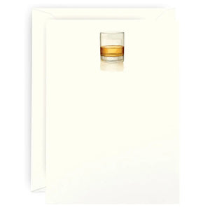 Whiskey Glass Notecard Set
